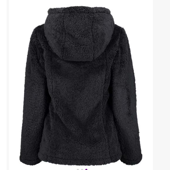 Steve Madden black teddy style snap up coat jacket. SZ.XL-1X. NWT - Picture 4 of 8